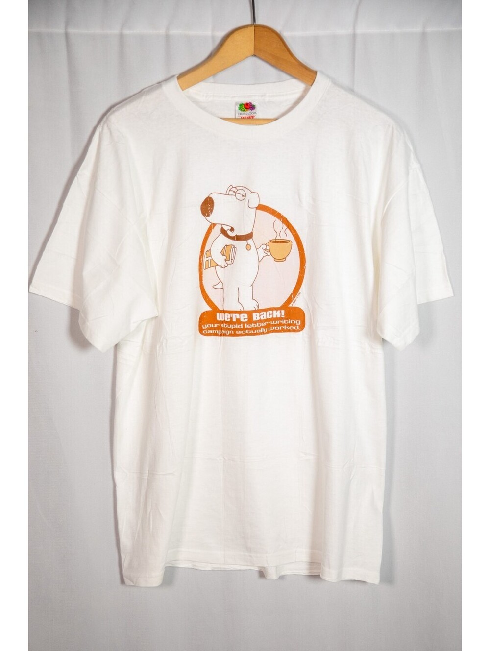 Family Guy T Shirt Vintage Y2K Brian "We're Back" - Men's XL